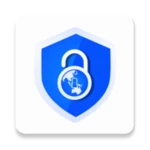 blue proxy browser android application logo